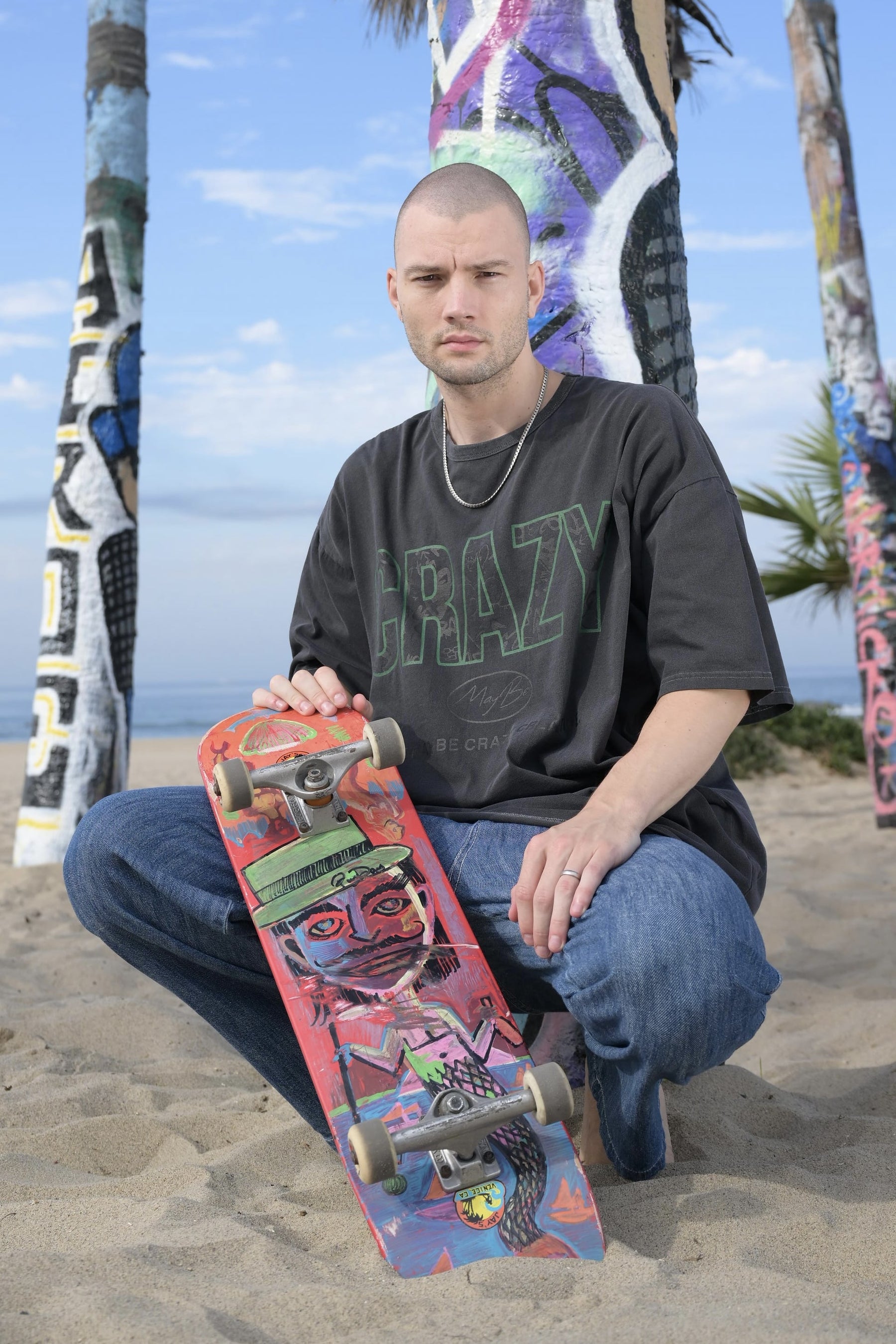 Unisex oversized black tshirt