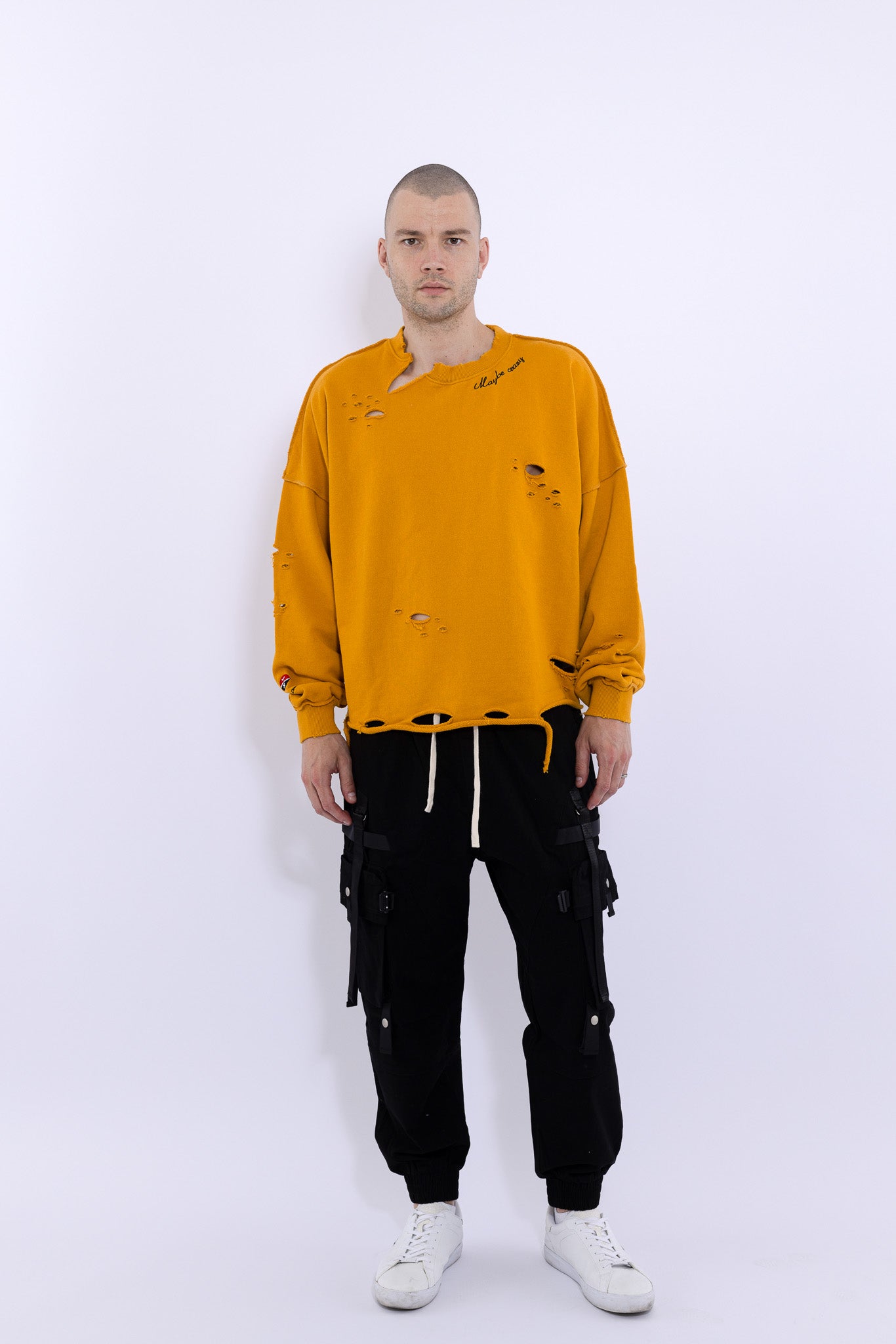 Signature Destroyed Crewneck Sweatshirt