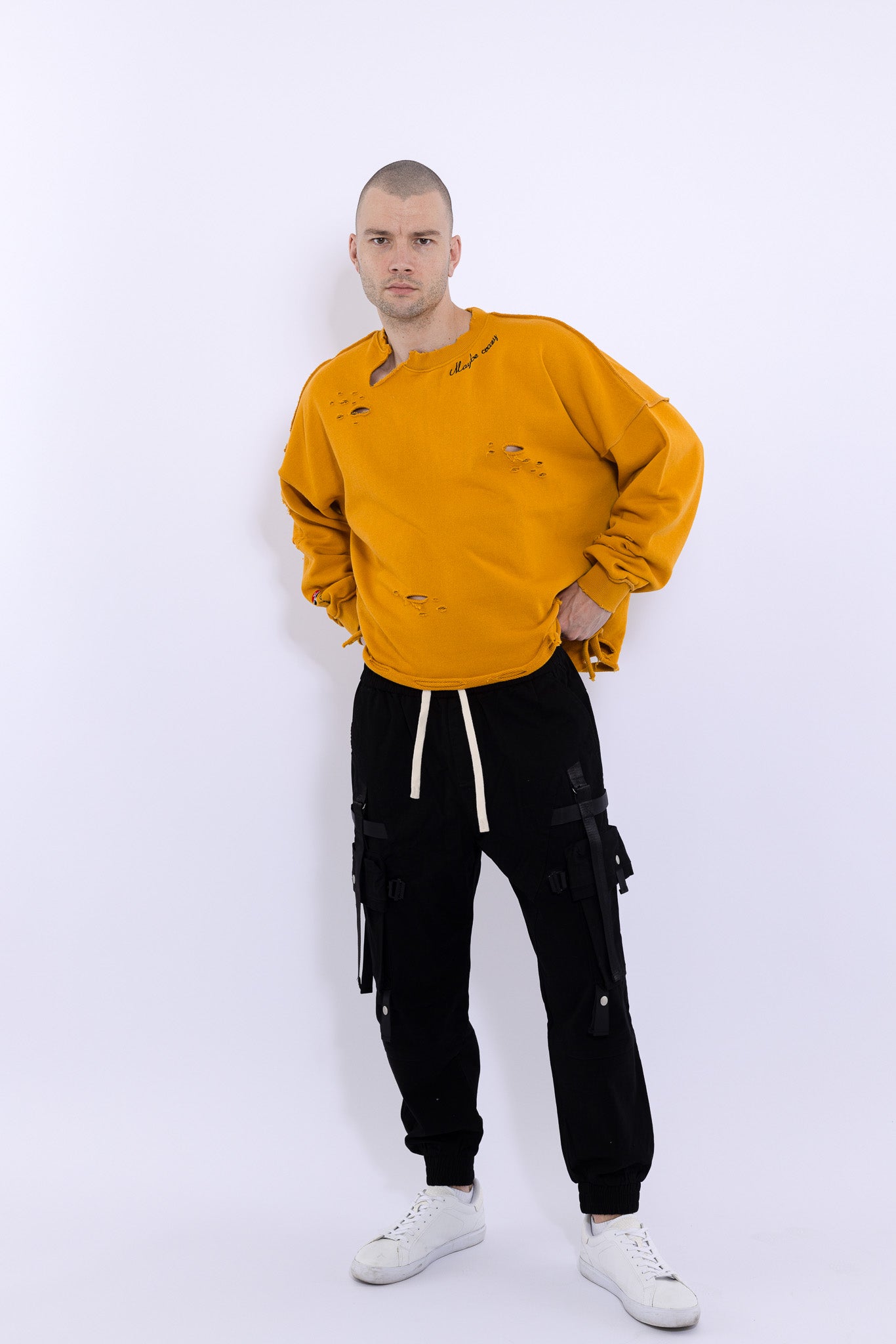 Signature Destroyed Crewneck Sweatshirt