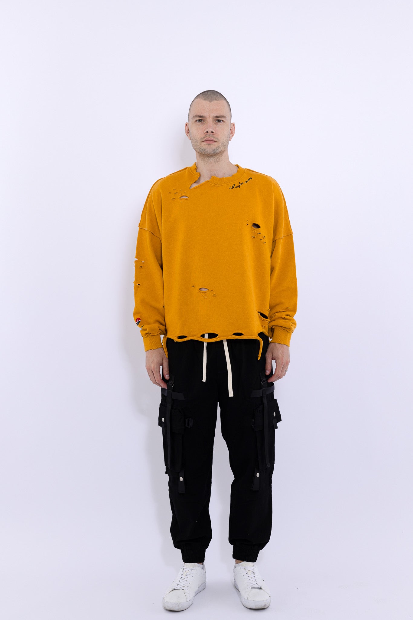 Signature Destroyed Crewneck Sweatshirt