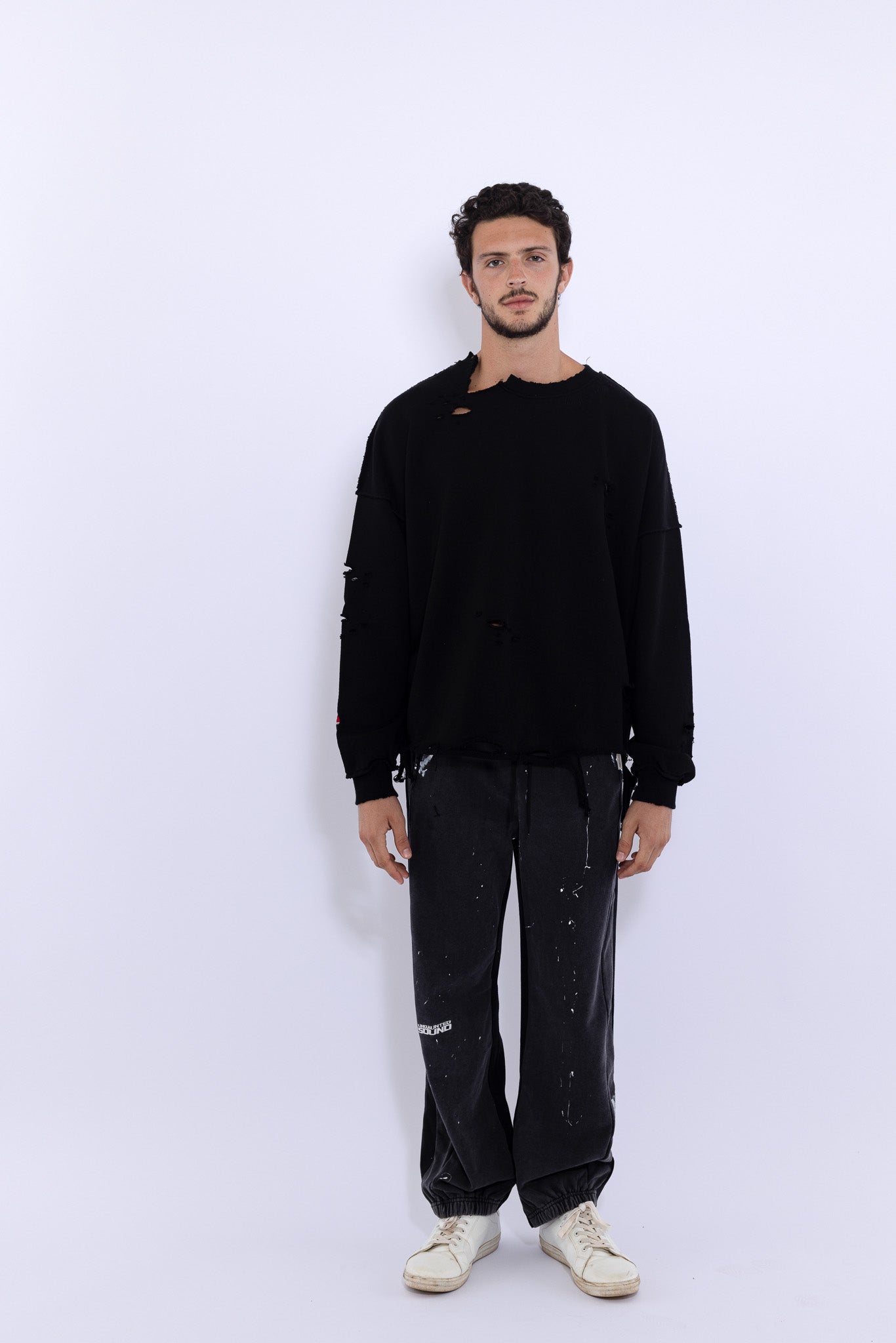 Signature Destroyed Crewneck Sweatshirt