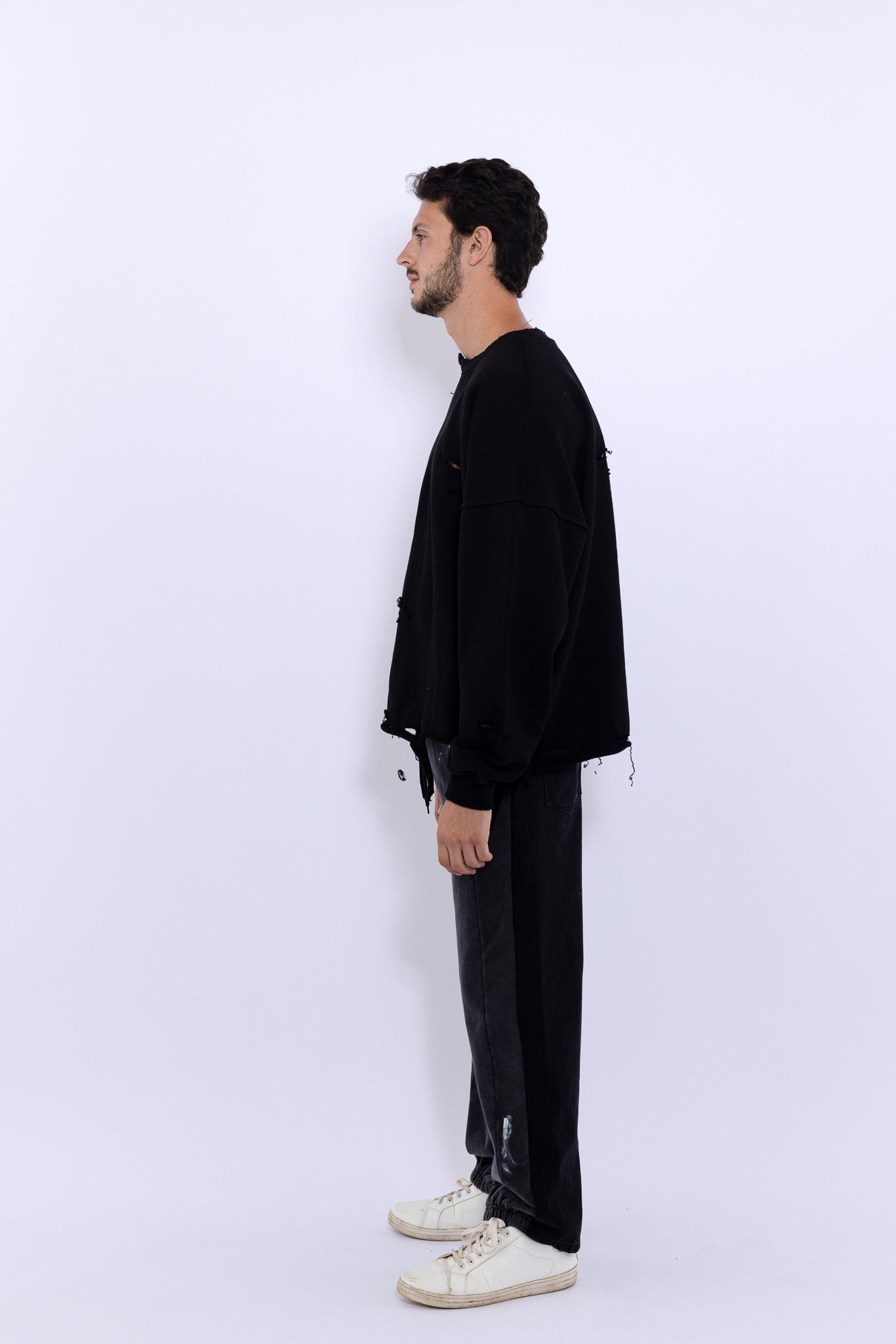 Signature Destroyed Crewneck Sweatshirt