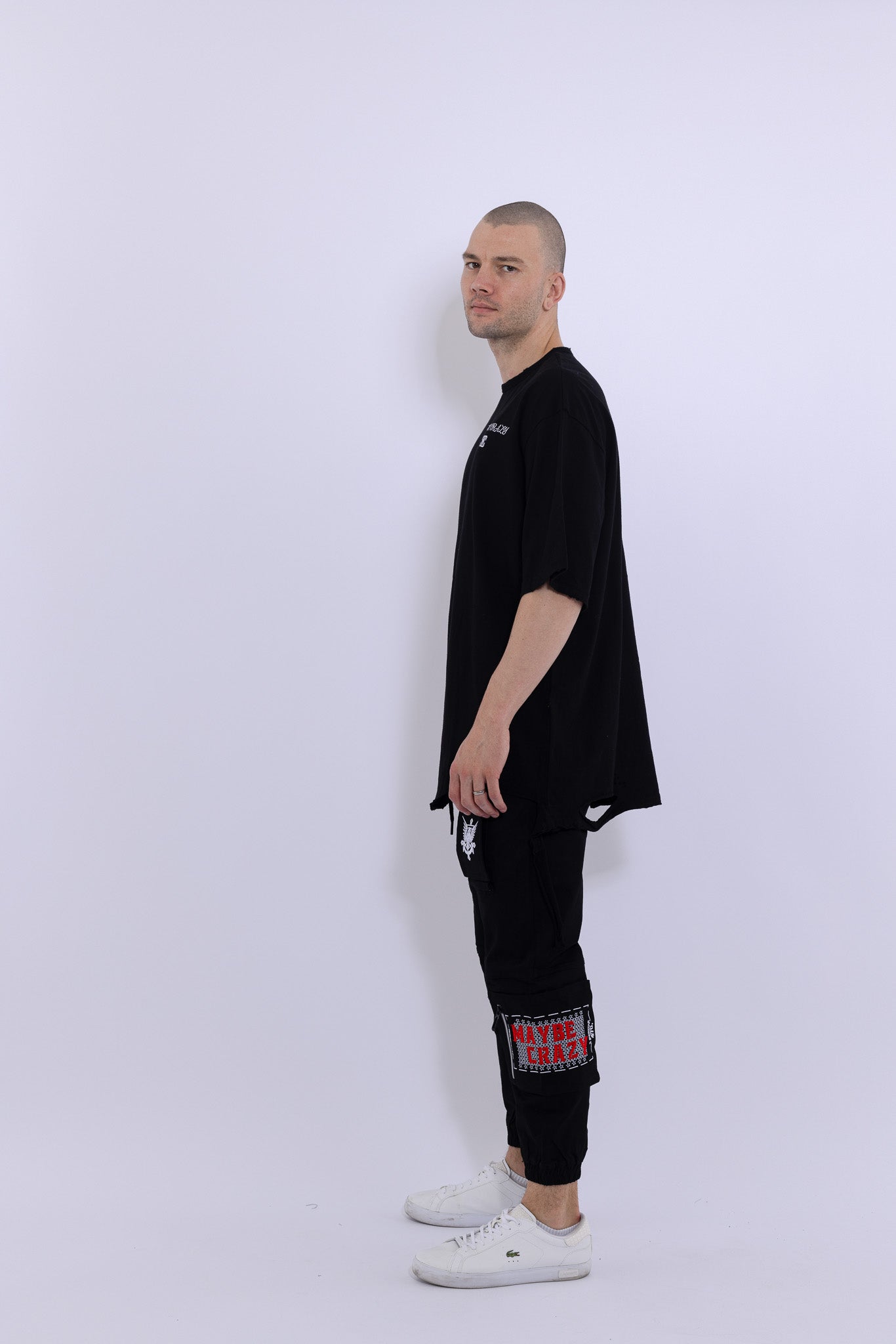 Classic Distressed Crewneck T-Shirt Short Sleeves