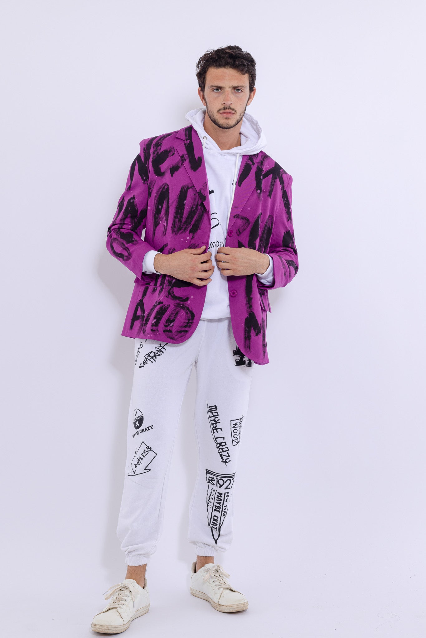 23SS لا تستسلم أبدًا بدلة مطبوعة يدويًا