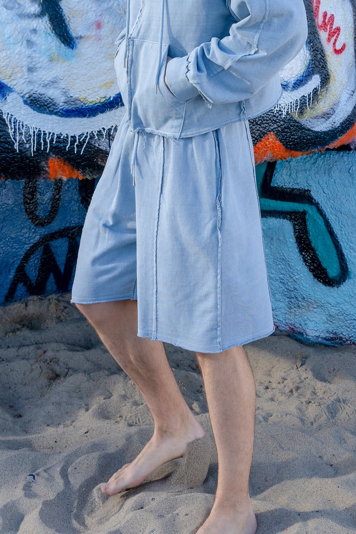 Loose Fit Shorts - Blue