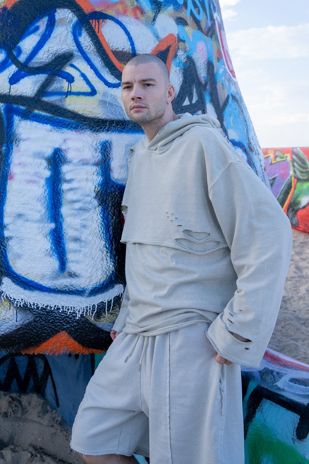 Loose Fit Shorts - Natural Cream