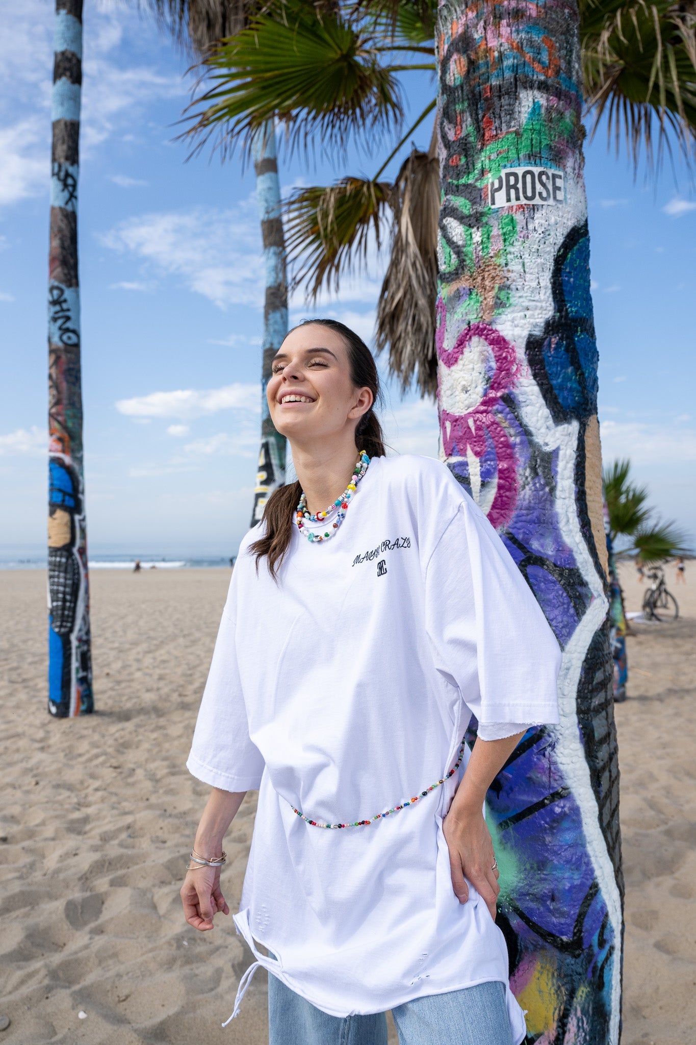 Classic Distressed Crewneck T-Shirt Short Sleeves