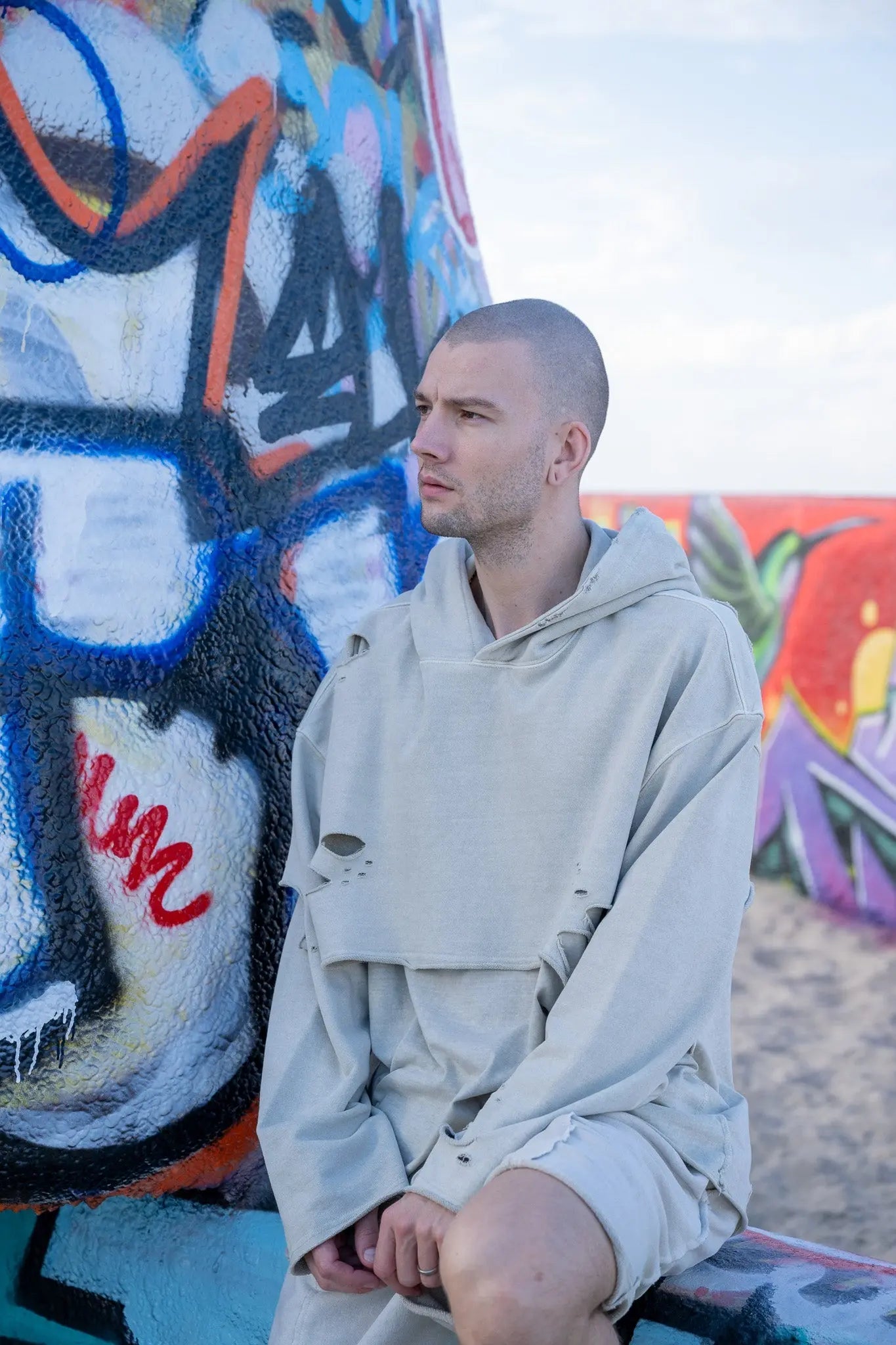 Two-In-One Piece Hoodie MAYBE CRAZY