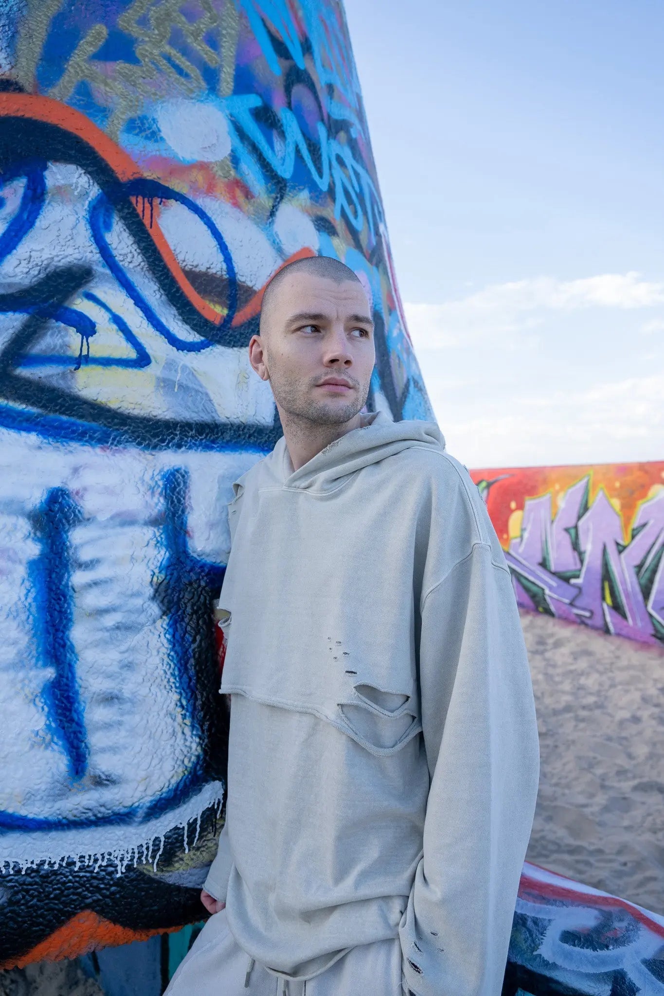 Two-In-One Piece Hoodie MAYBE CRAZY