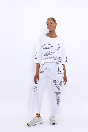 LA Black Mamba Raw Hem Pants