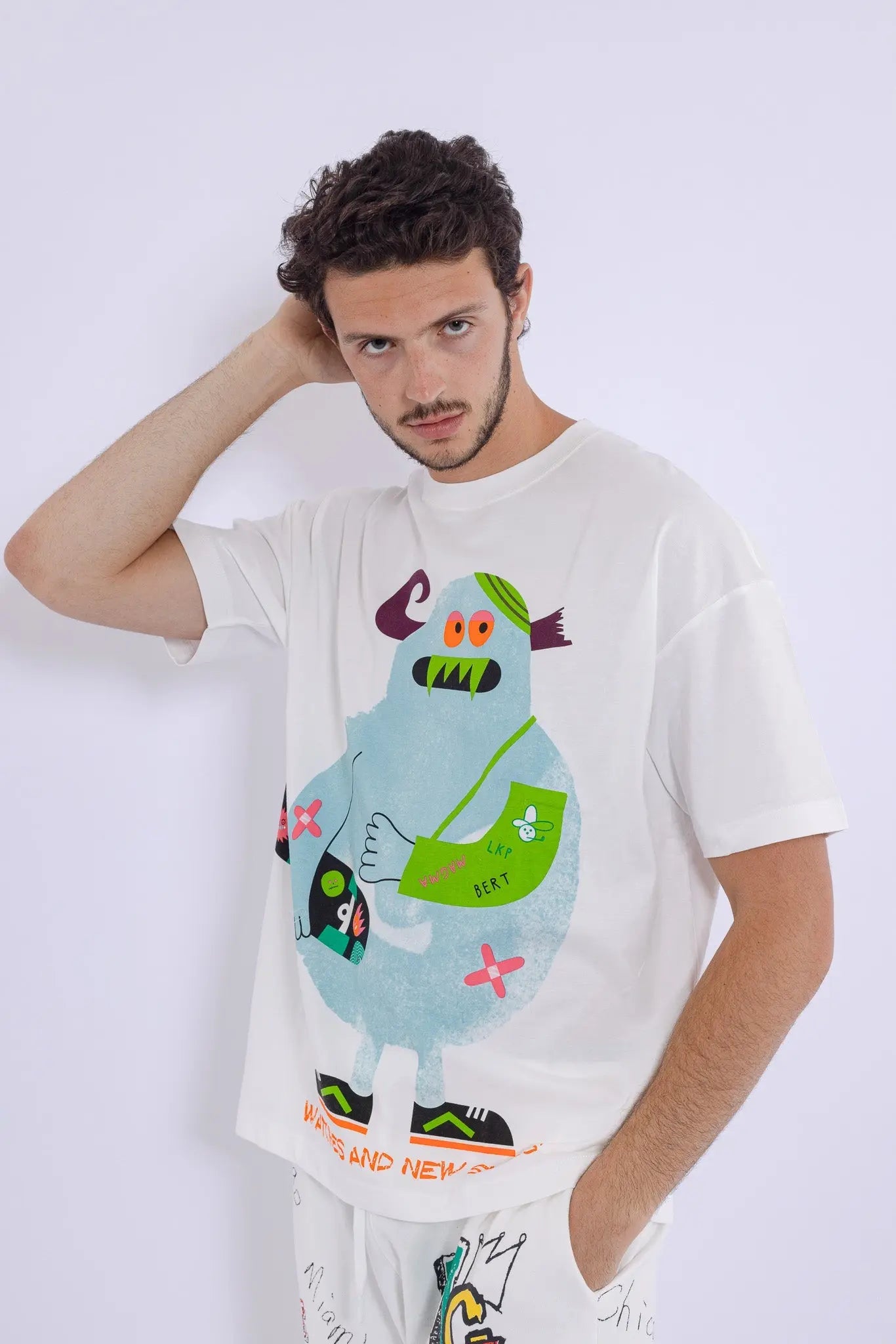 Blue Monster T-shirt MaybeCrazy