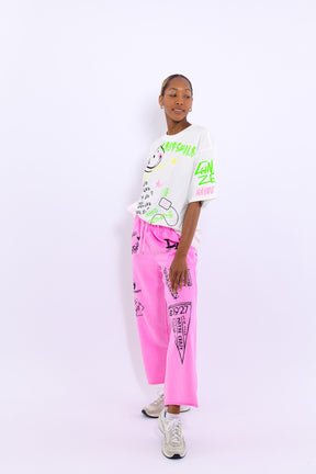 LA Black Mamba Raw Hem Pants