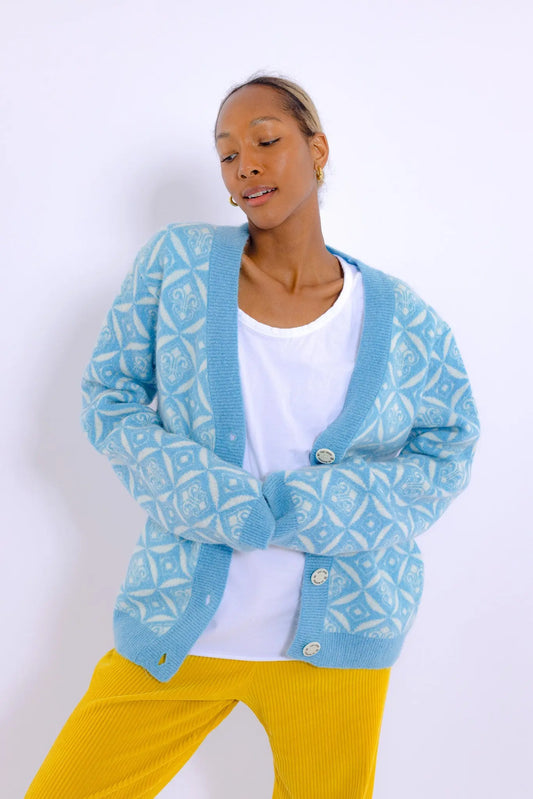 22 S/W paisley quilting cardigan Maybe Crazy