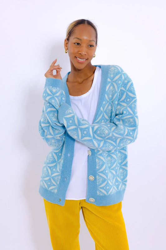 22 S/W paisley quilting cardigan Maybe Crazy