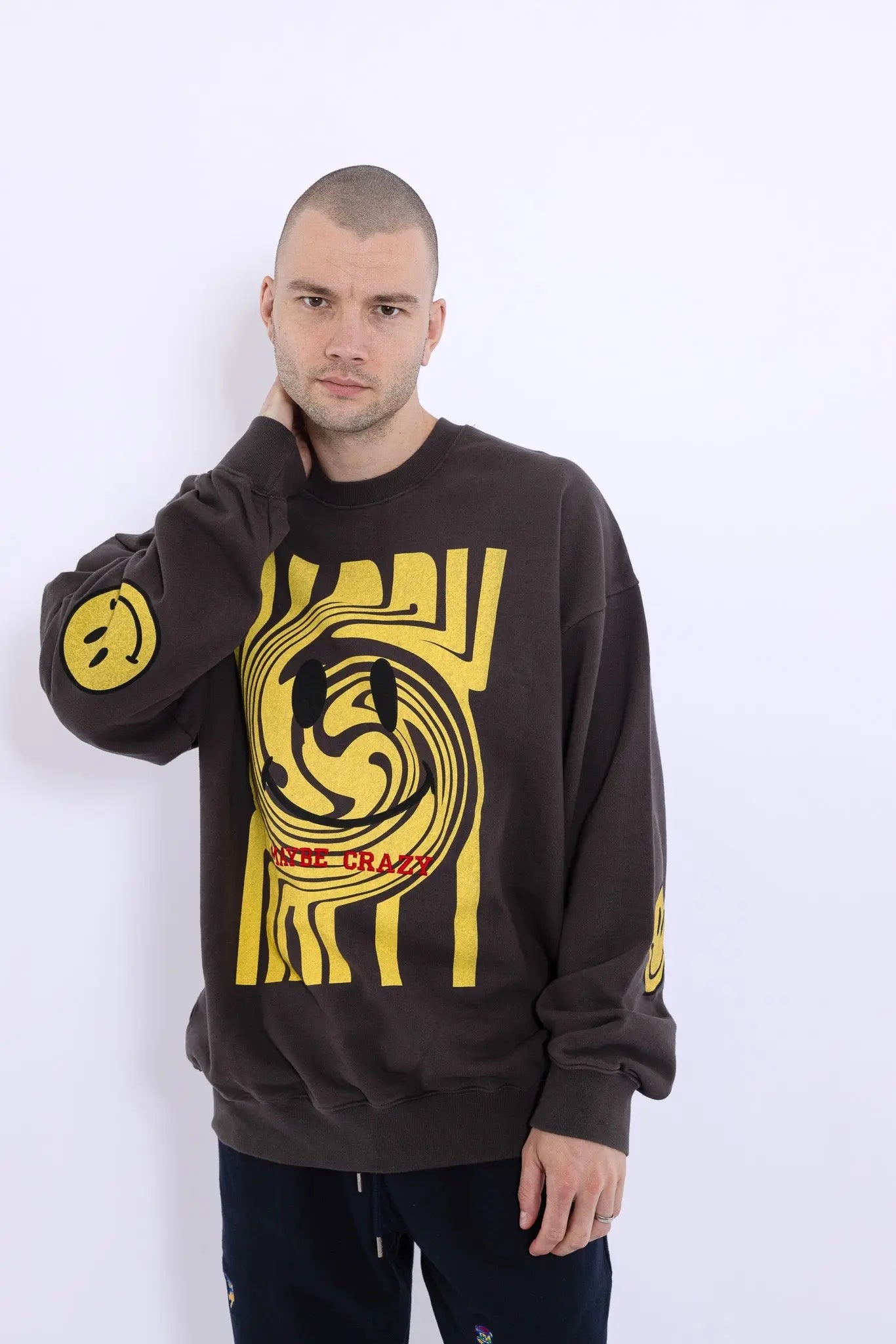 Swirl Smile Sweatshirt MaybeCrazy