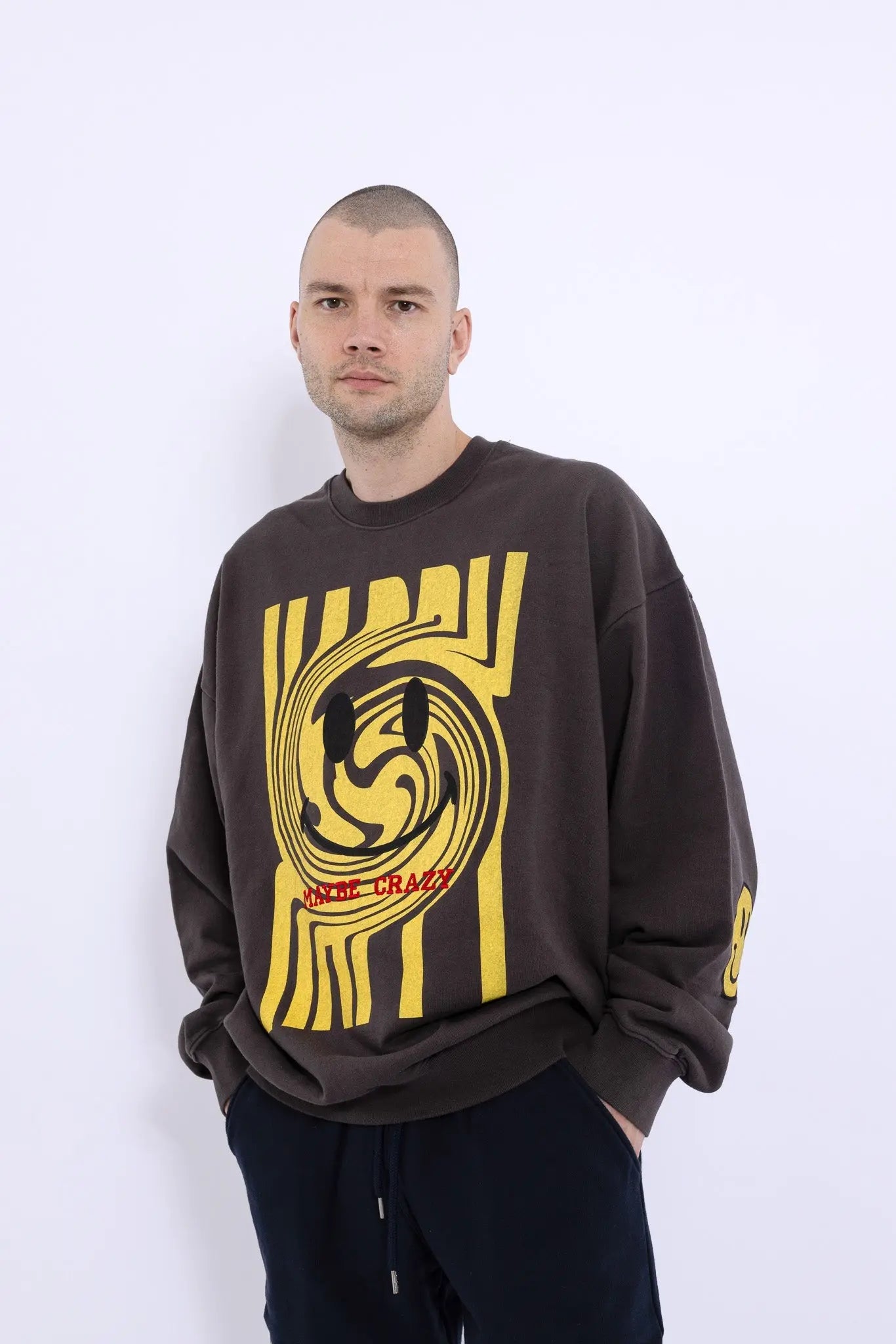 Swirl Smile Sweatshirt MaybeCrazy