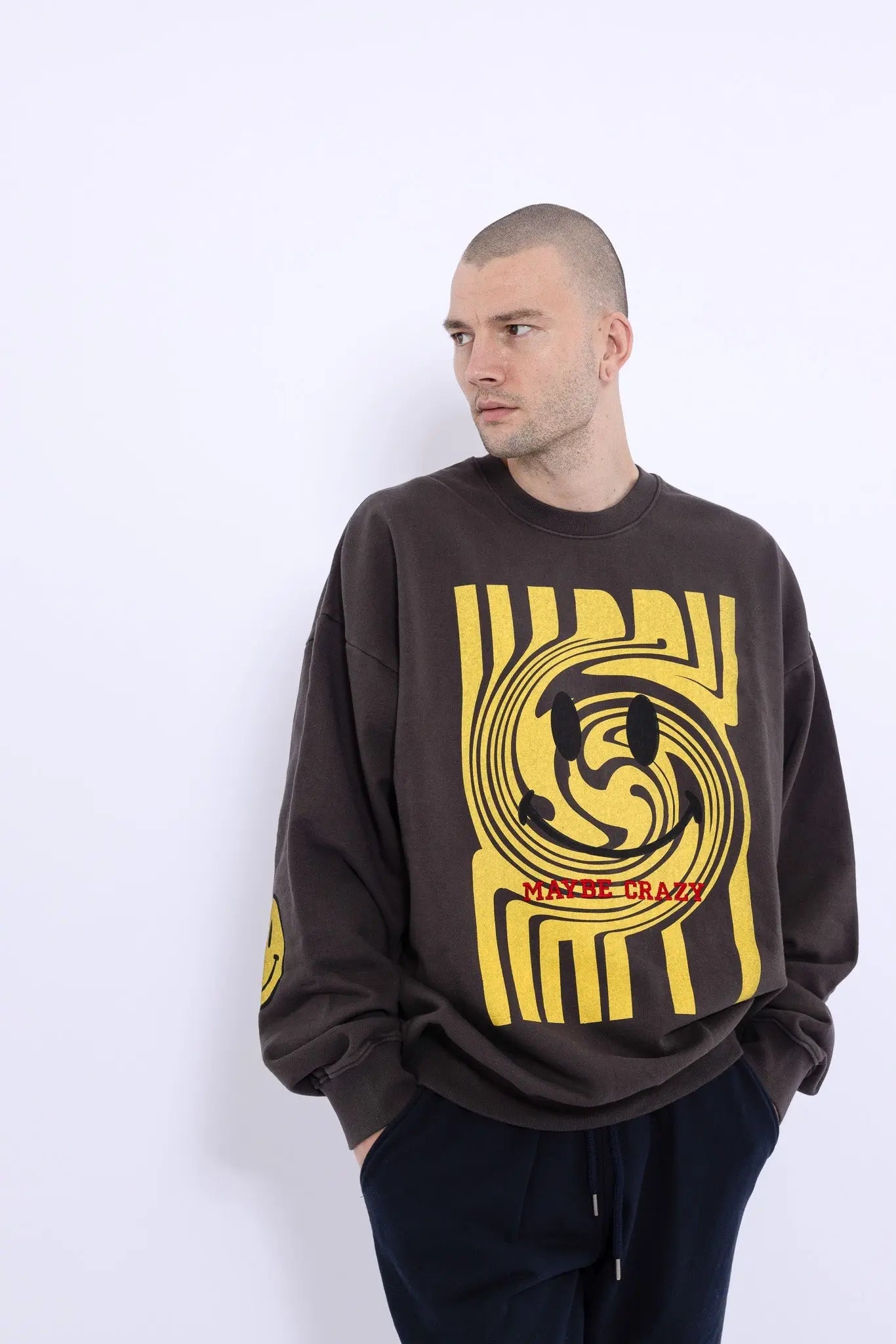 Swirl Smile Sweatshirt MaybeCrazy