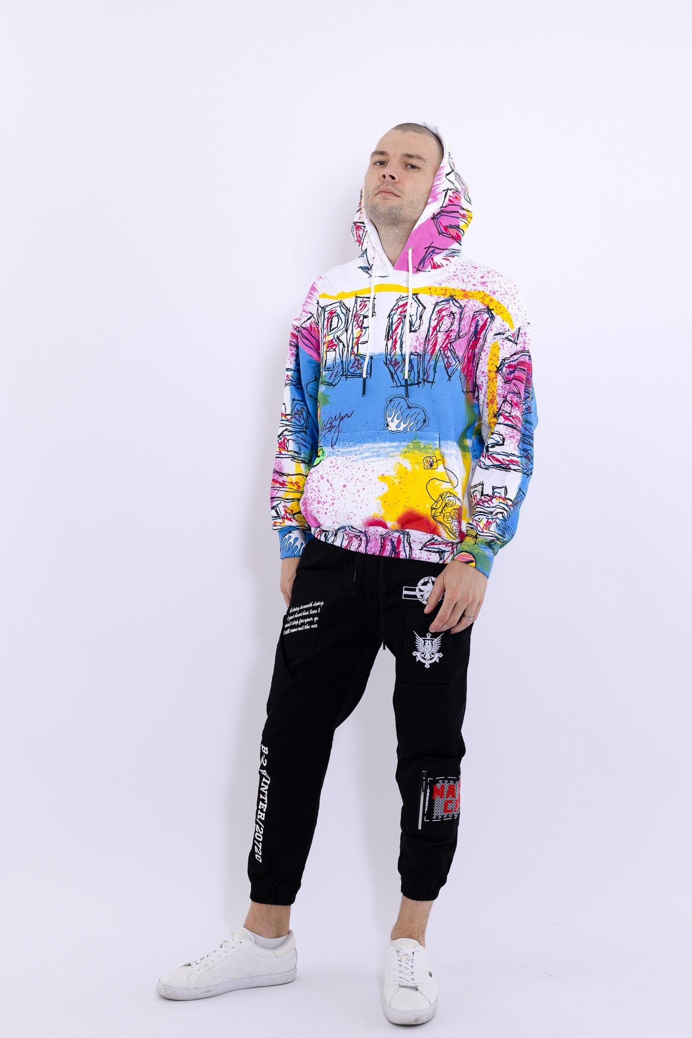 Hand Printed Hoodie