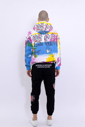 Hand Printed Hoodie