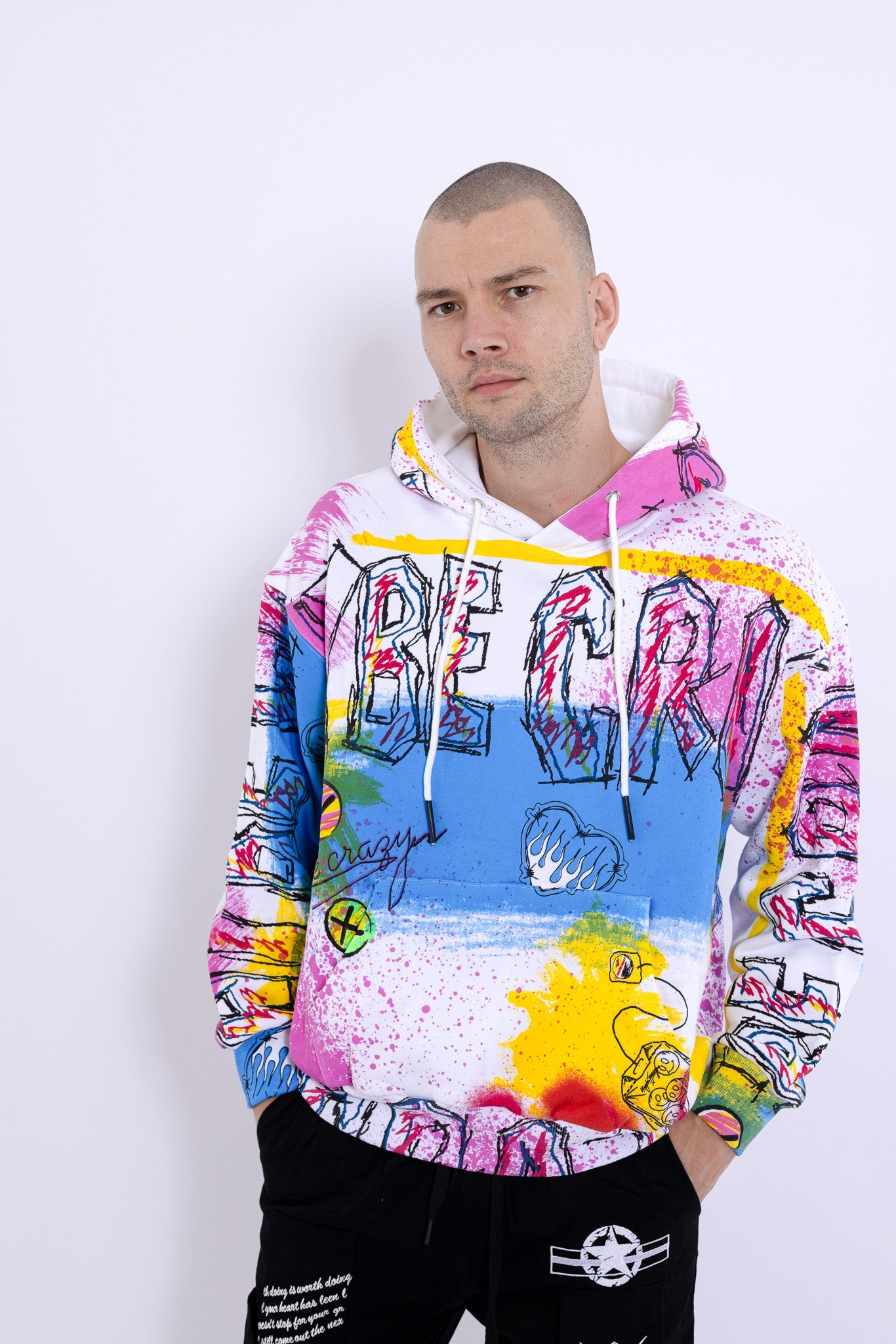 Hand Printed Hoodie
