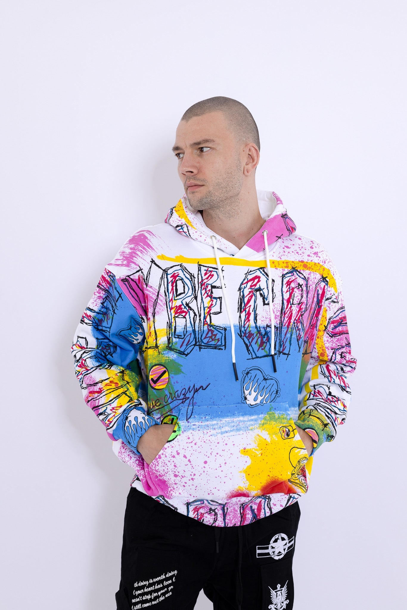 Hand Printed Hoodie