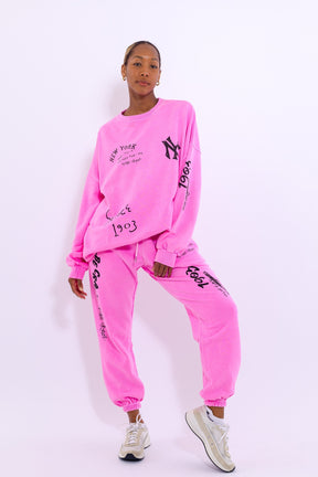 New York Crewneck SweatPants