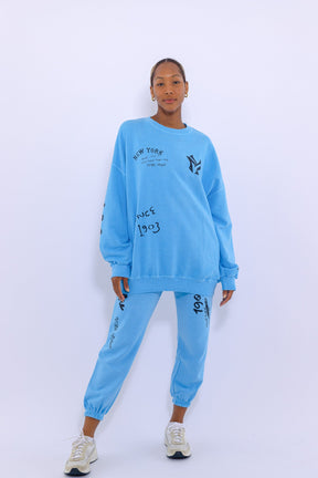 New York Crewneck SweatPants