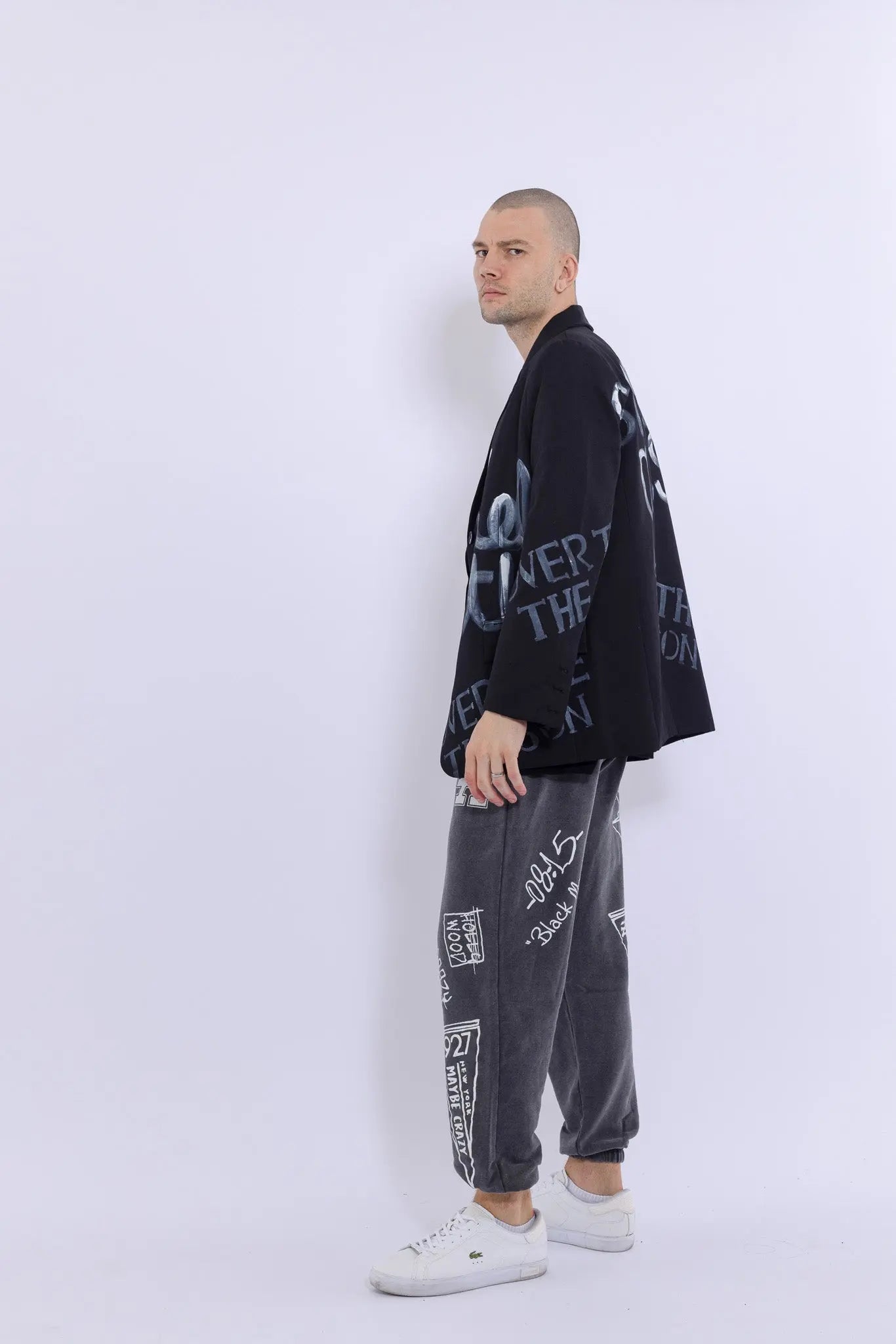 23SS Chic Hand Printed Suit MaybeCrazy