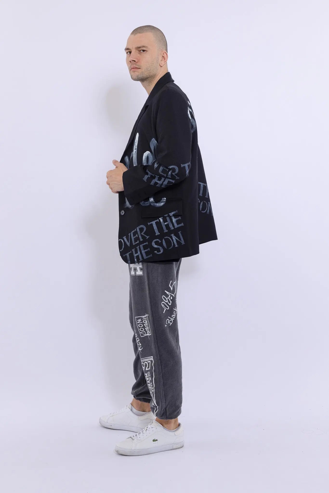 23SS Chic Hand Printed Suit MaybeCrazy