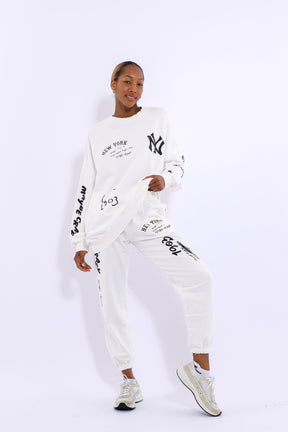 New York Crewneck SweatPants