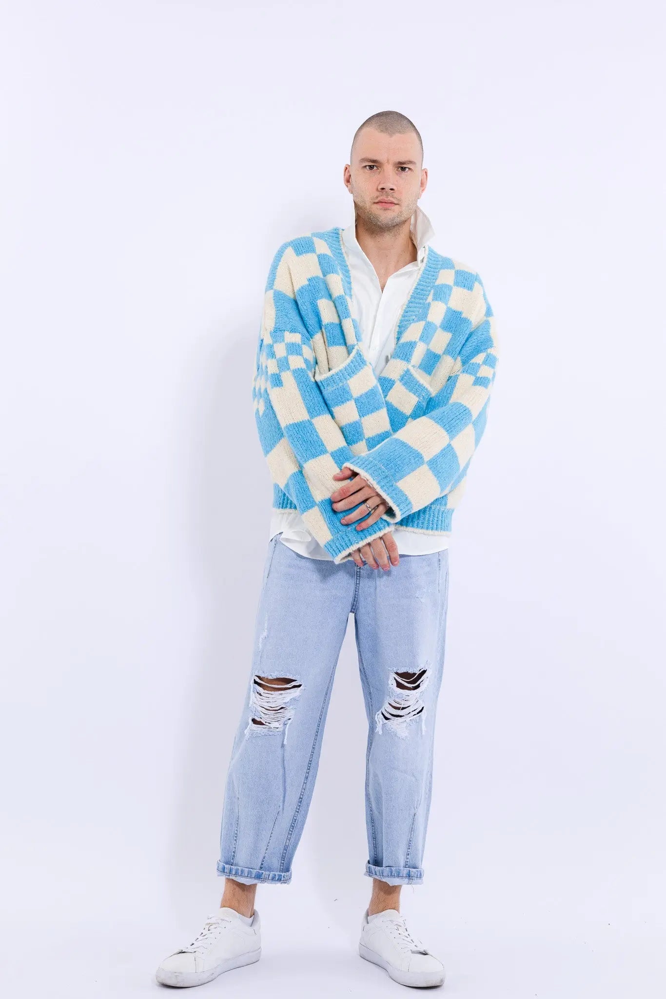 23 S/W Checkerboard Cardigan MaybeCrazy