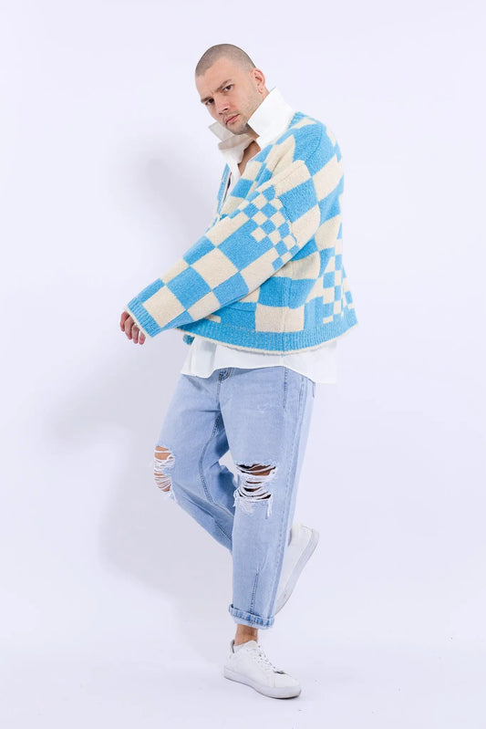 23 S/W Checkerboard Cardigan MaybeCrazy