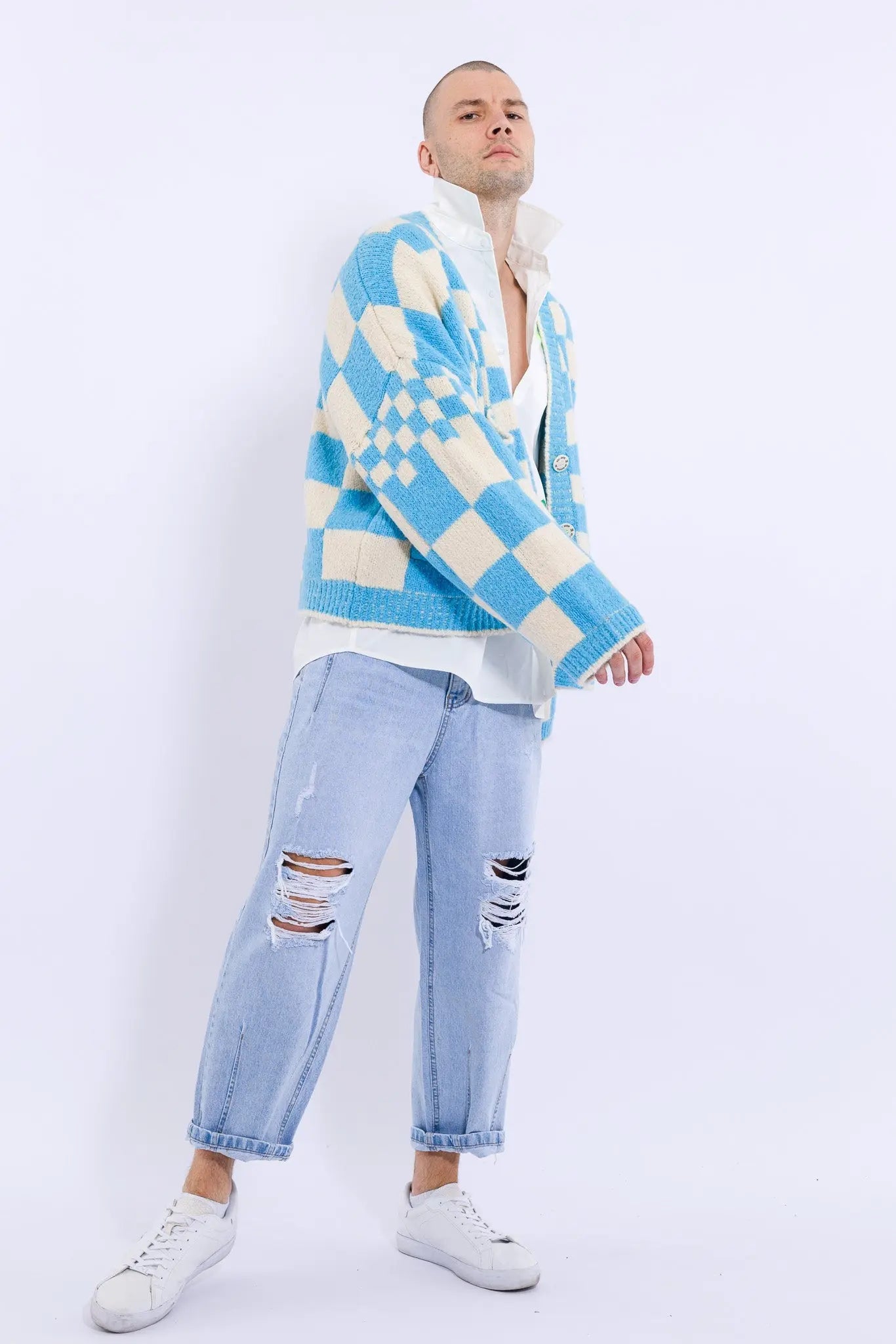 23 S/W Checkerboard Cardigan MaybeCrazy