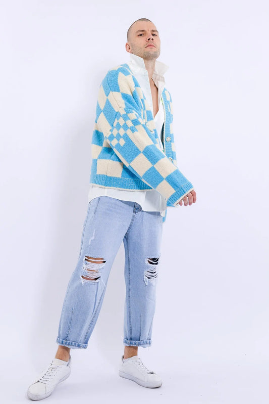 23 S/W Checkerboard Cardigan MaybeCrazy