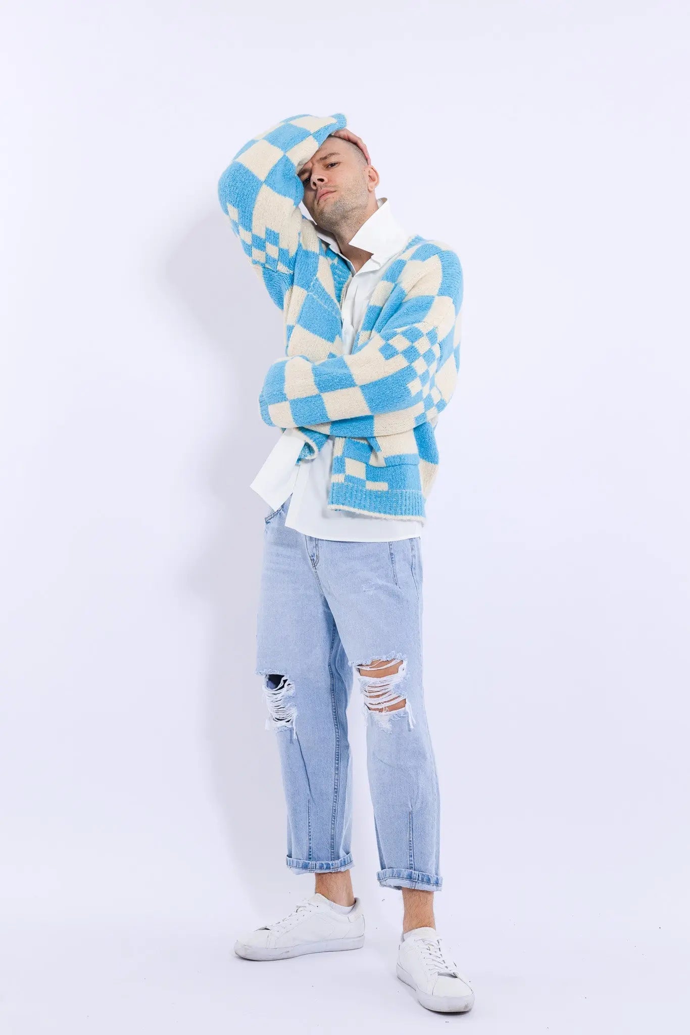 23 S/W Checkerboard Cardigan MaybeCrazy