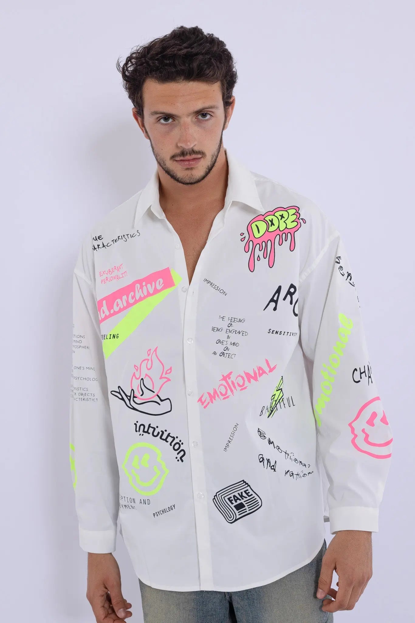 Emotional Dope Hand Painted Shirt MaybeCrazy