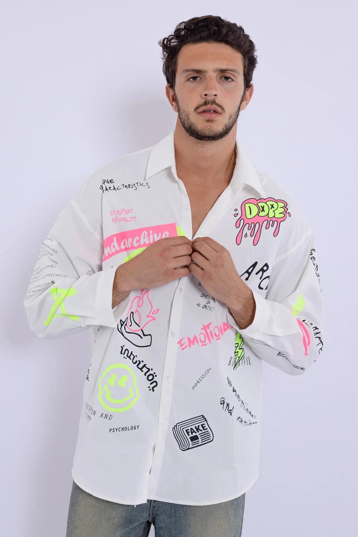 Emotional Dope Hand Painted Shirt MaybeCrazy