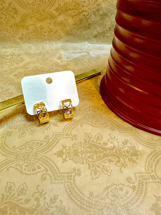 Contemporary Love Earrings MaybeCrazy