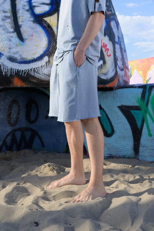 Loose Fit Shorts - Blue MaybeCrazy