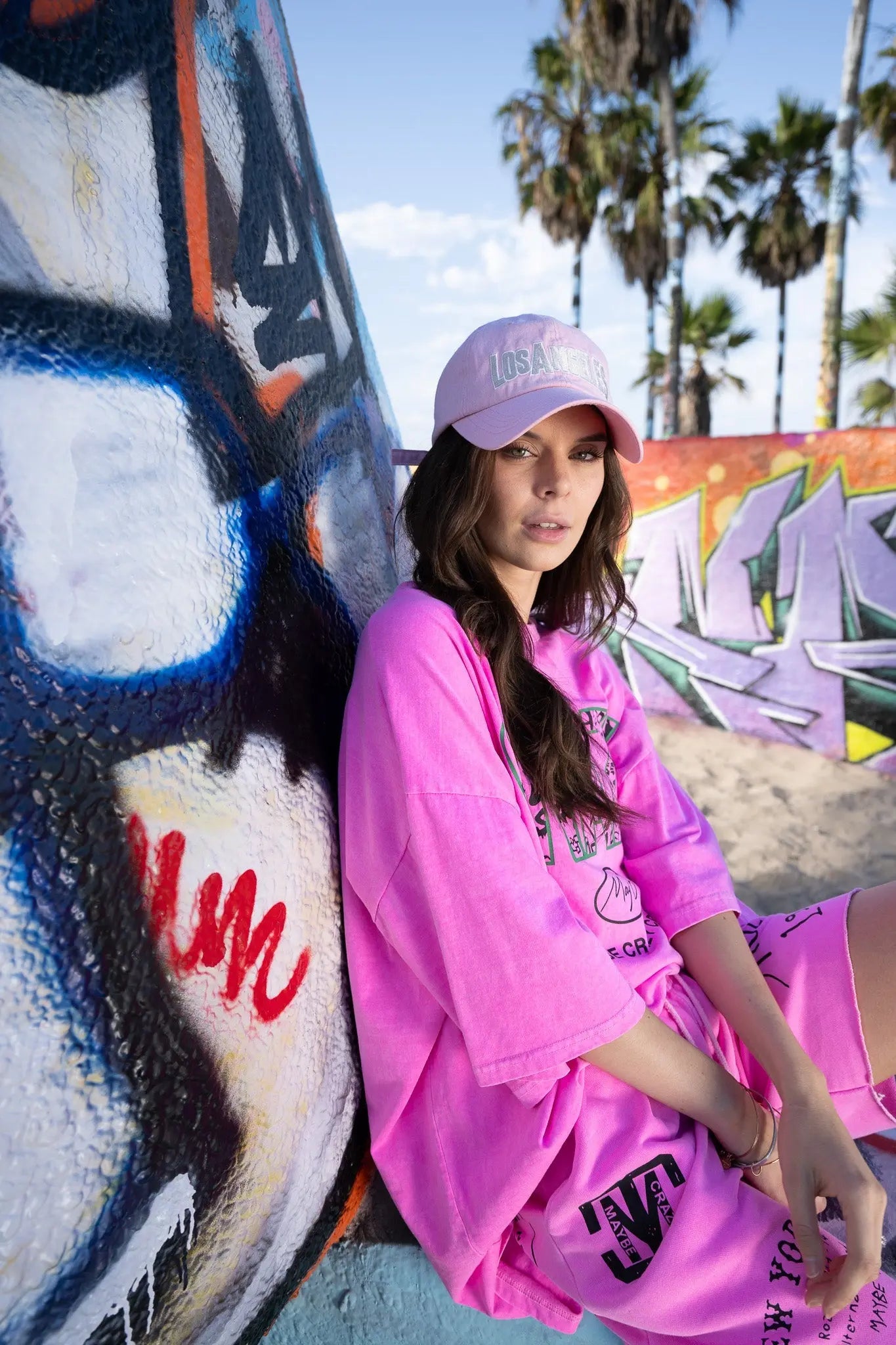 CRAZY LOGO Tee - Pink MaybeCrazy