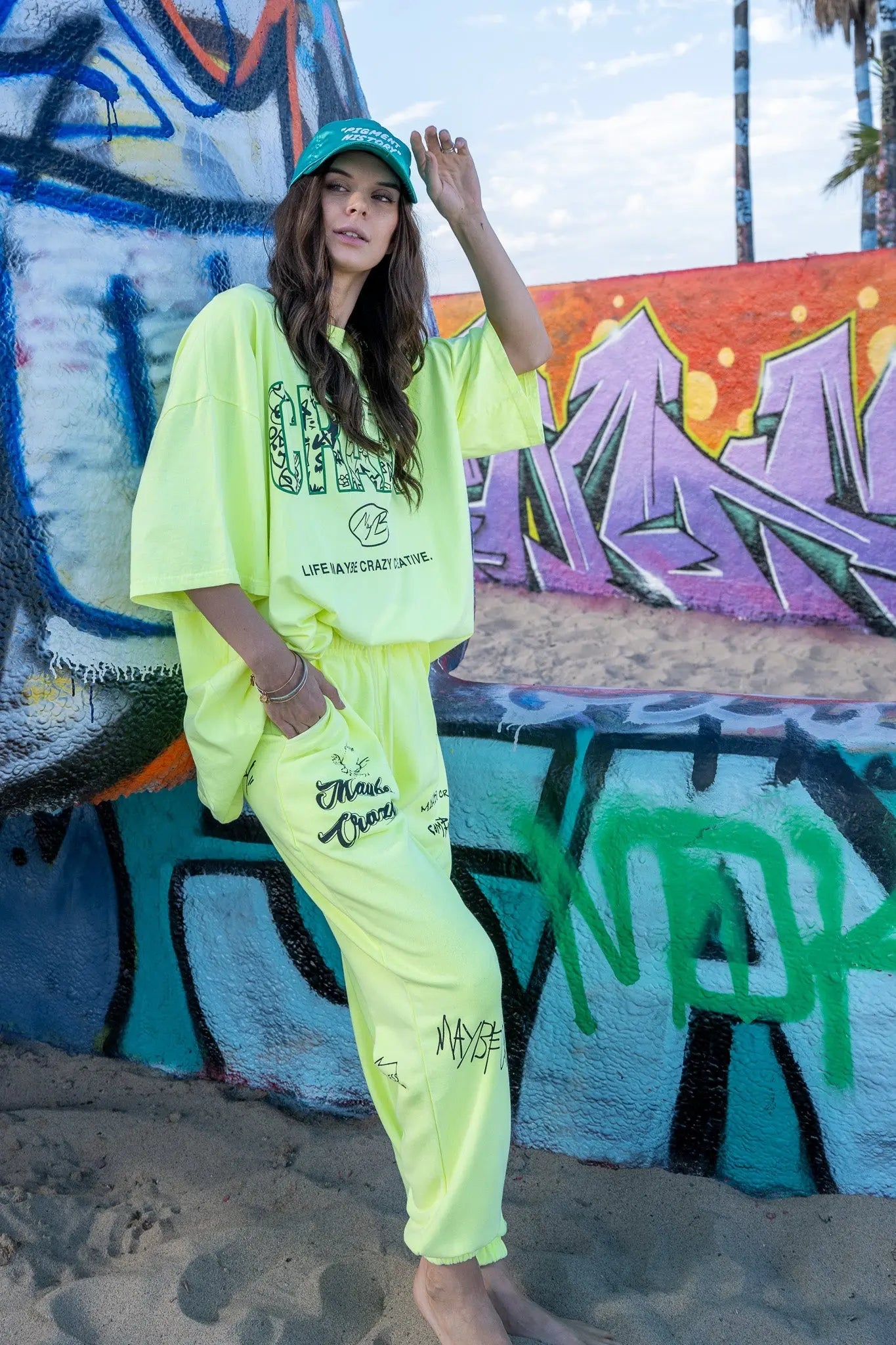 CRAZY LOGO Tee - Yellow MaybeCrazy