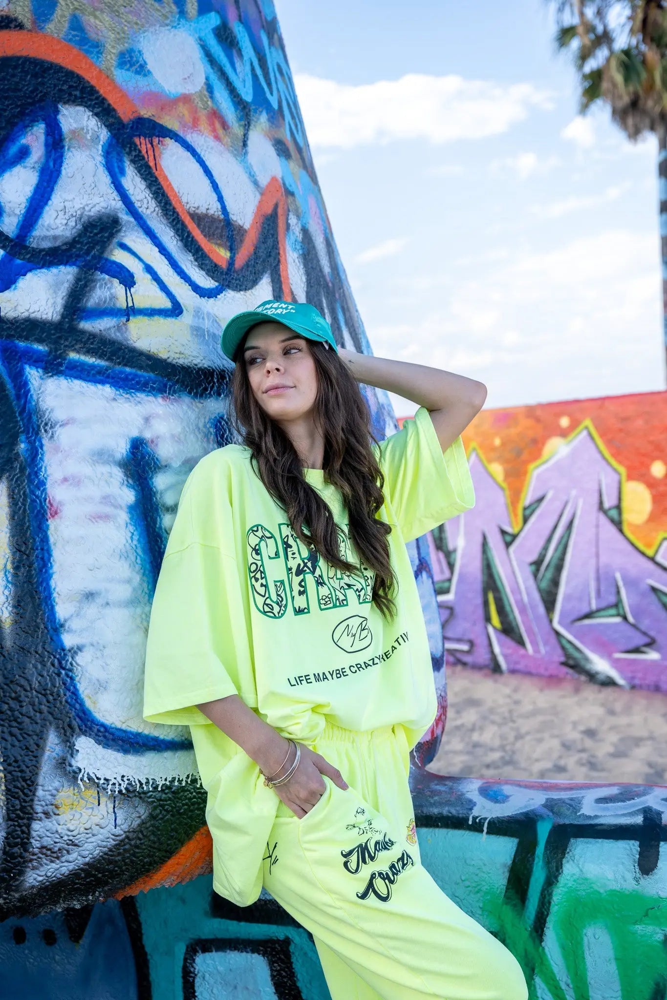 CRAZY LOGO Tee - Yellow MaybeCrazy