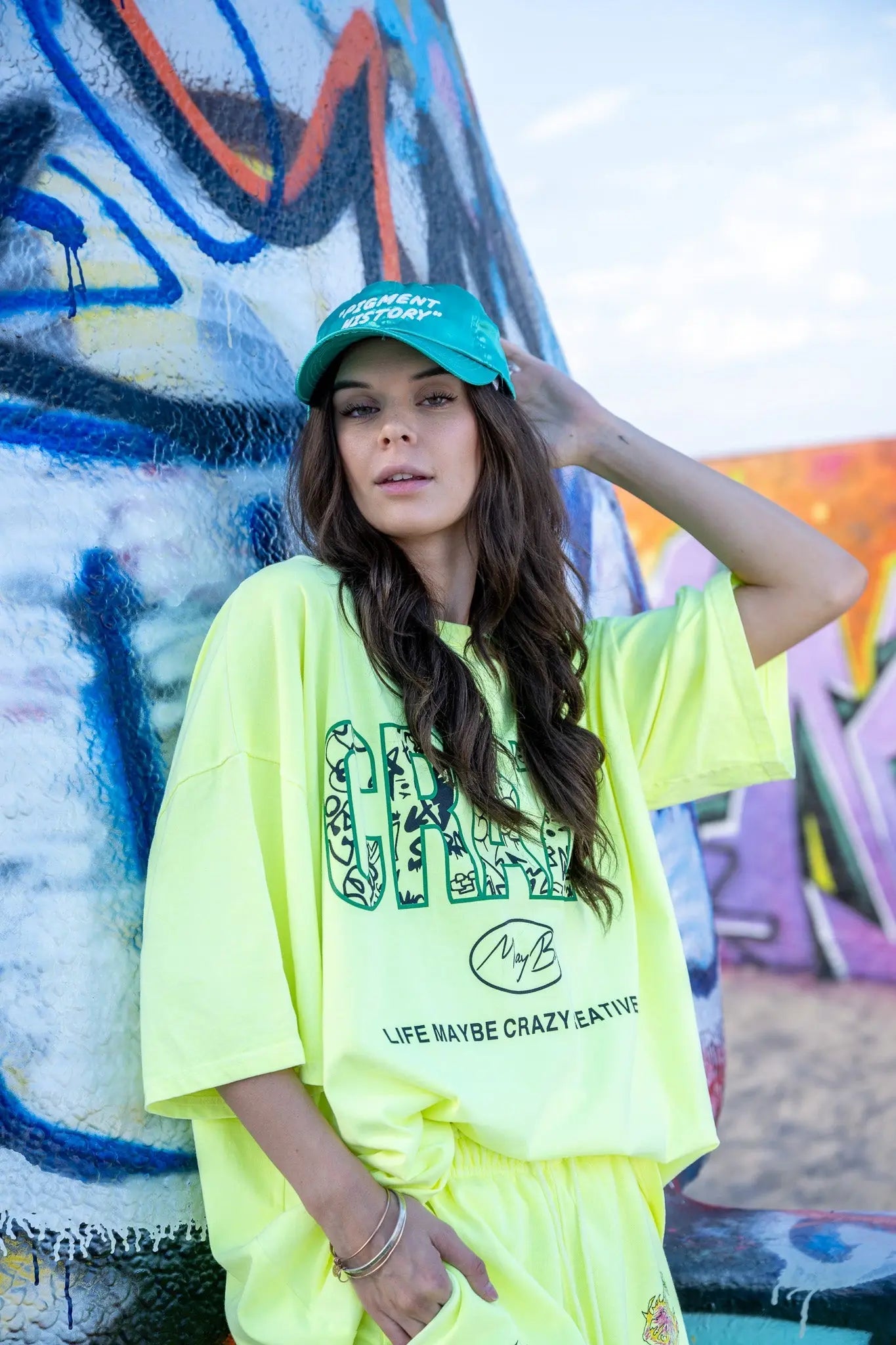 CRAZY LOGO Tee - Yellow MaybeCrazy