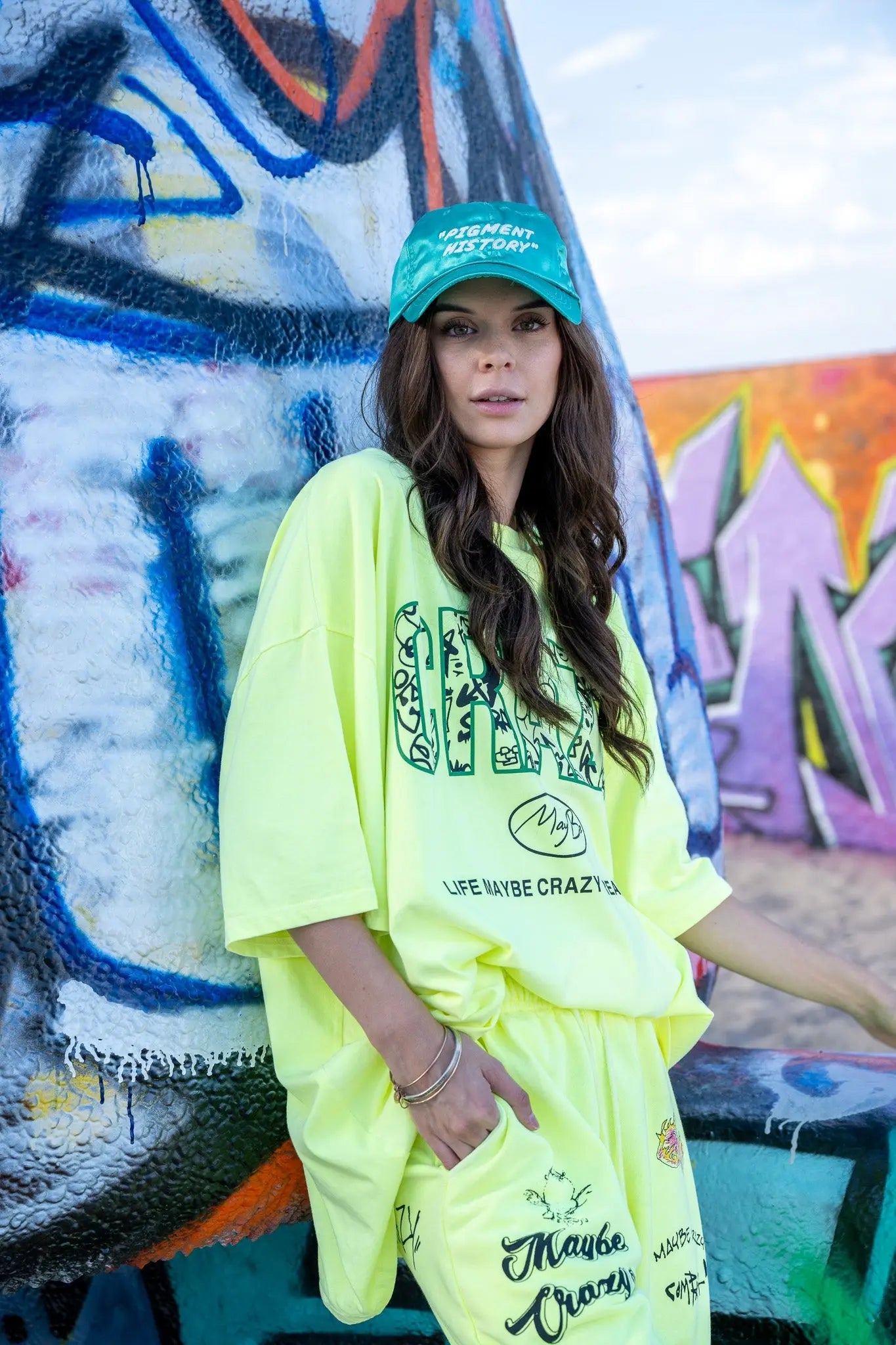 CRAZY LOGO Tee - Yellow MaybeCrazy