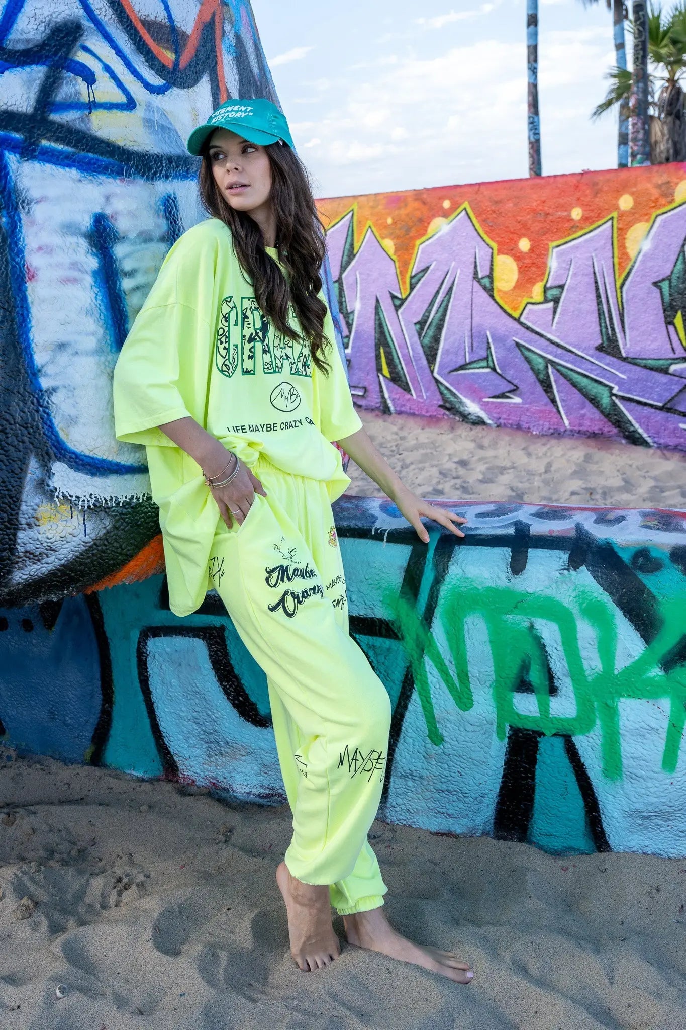 CRAZY LOGO Tee - Yellow MaybeCrazy