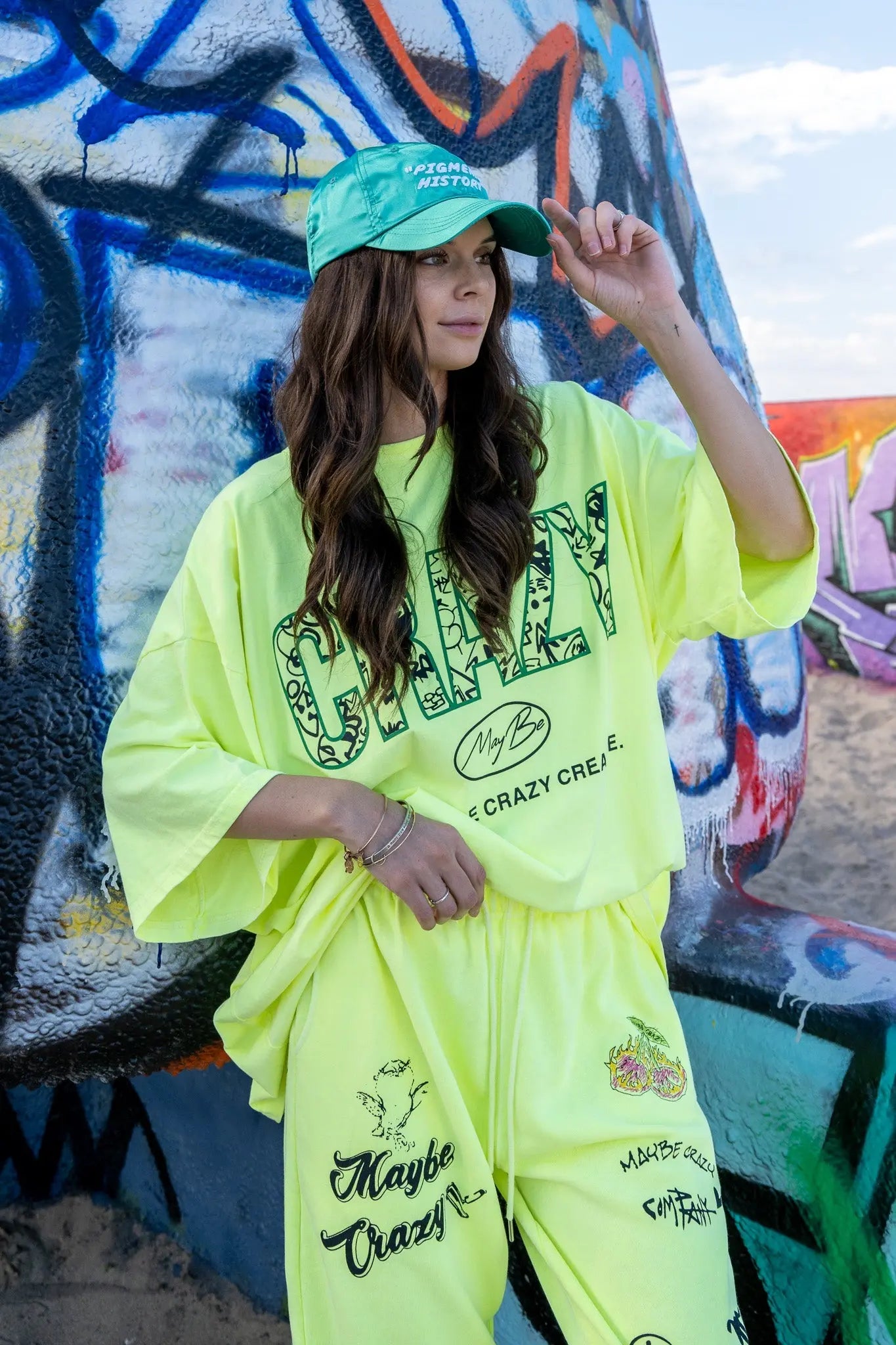 CRAZY LOGO Tee - Yellow MaybeCrazy