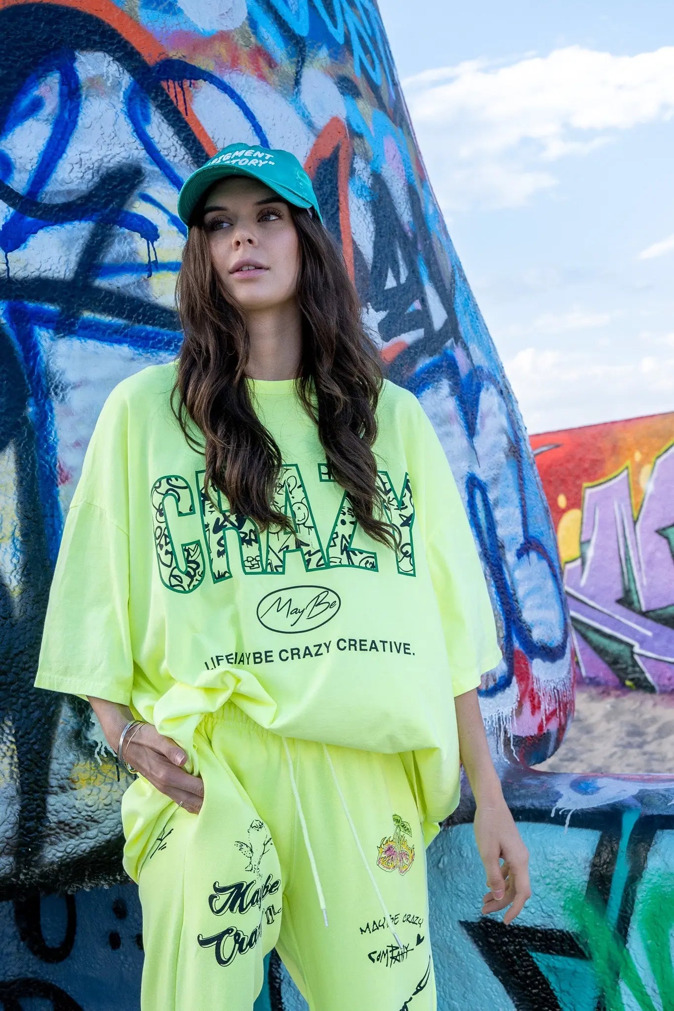 CRAZY LOGO Tee - Yellow MaybeCrazy