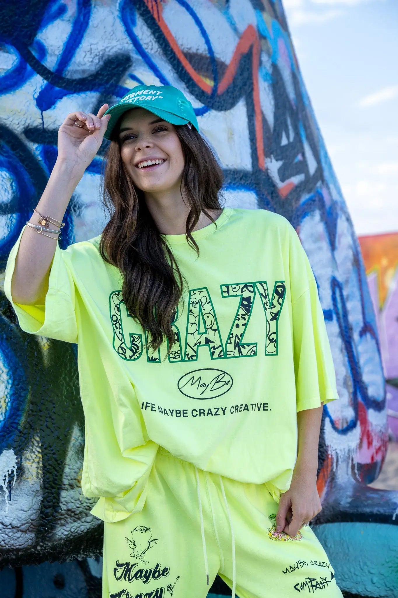 CRAZY LOGO Tee - Yellow MaybeCrazy