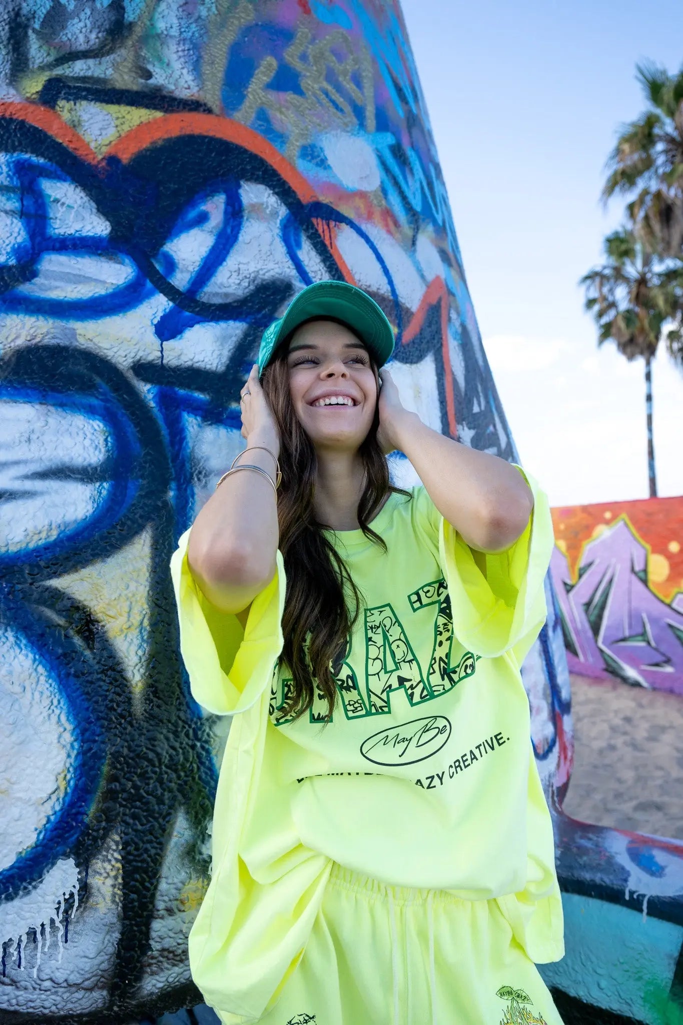 CRAZY LOGO Tee - Yellow MaybeCrazy