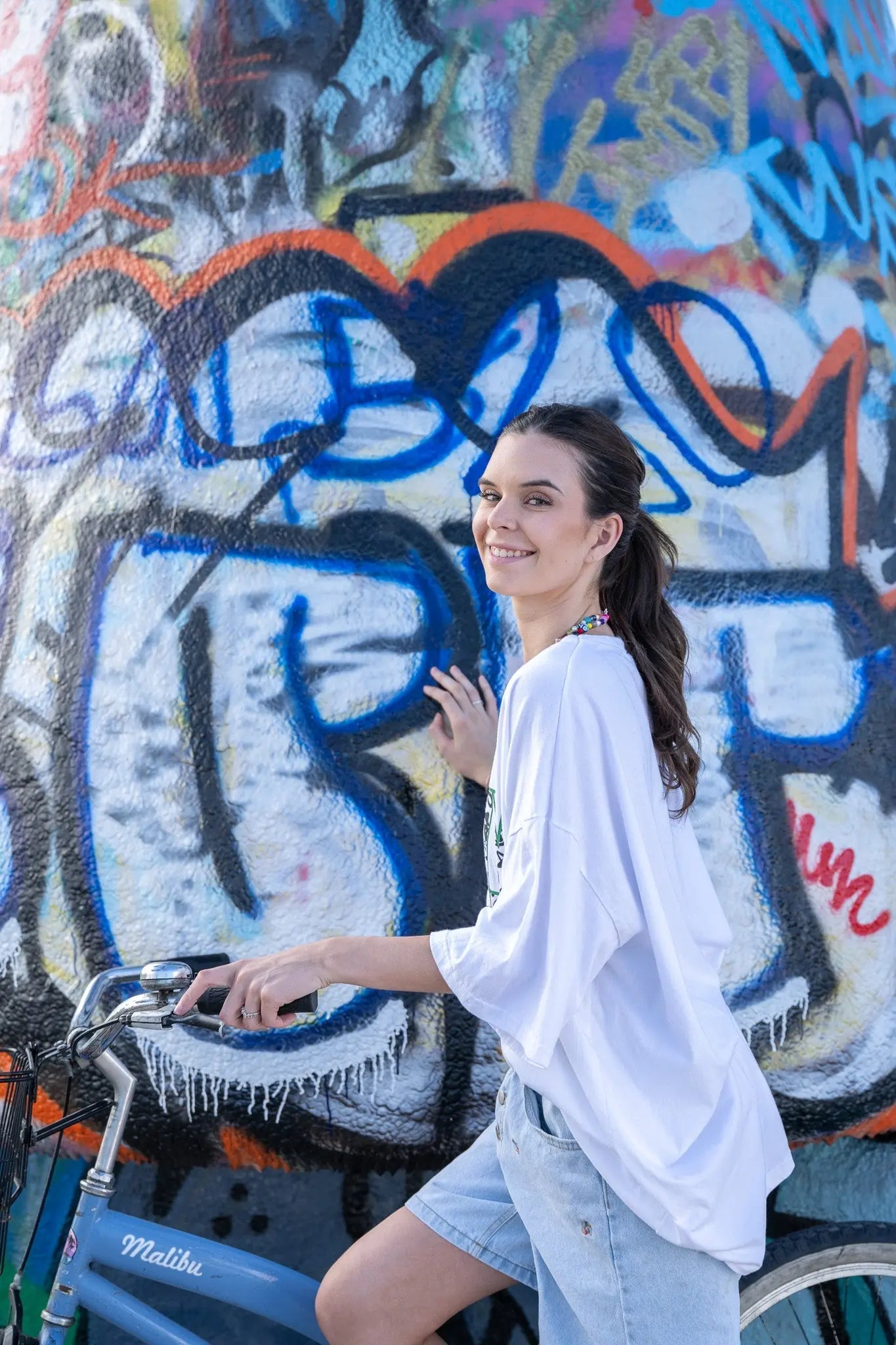 CRAZY LOGO Tee - White MaybeCrazy